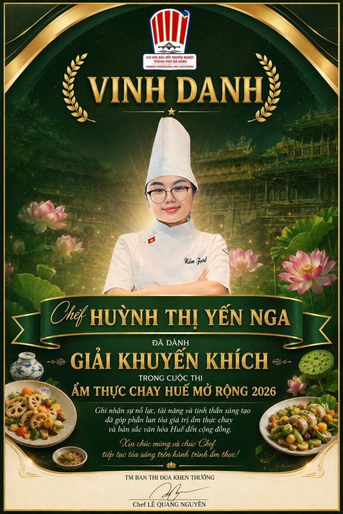 VINH DANH CHEF HUỲNH THỊ YẾN NGA