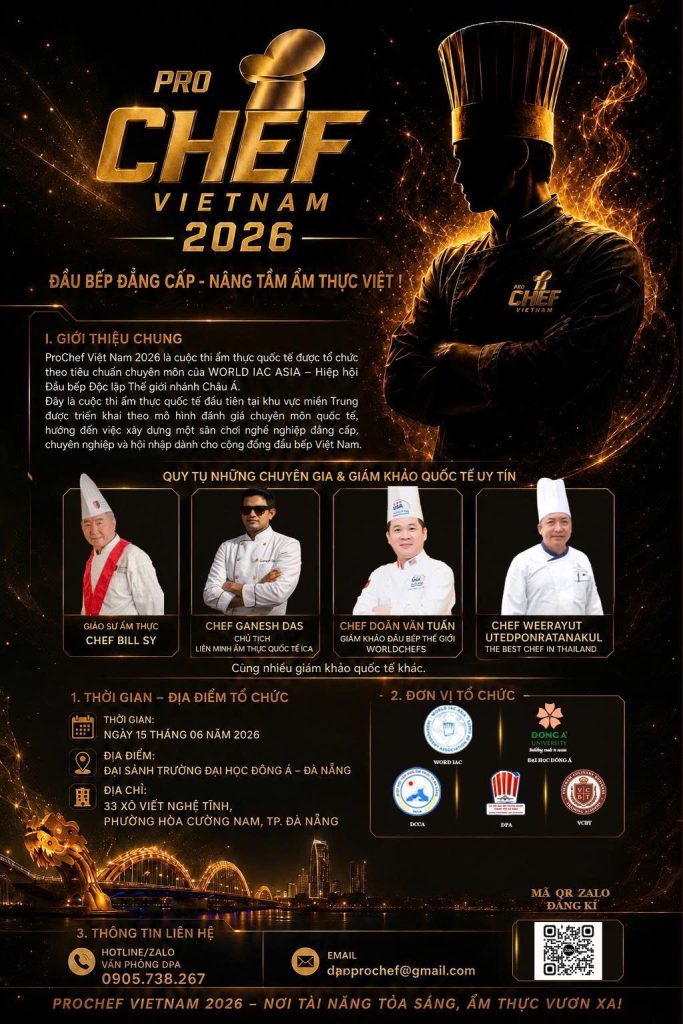 LỘ DIỆN HỘI ĐỒNG GIÁM KHẢO QUỐC TẾ PROCHEF VIETNAM 2026